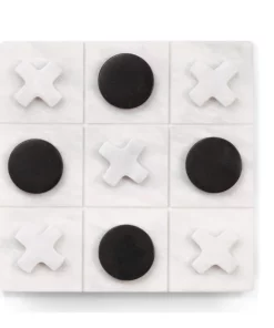 Bey-Berk GAMES & GADGETS MARBLE TIC TAC TOE SET