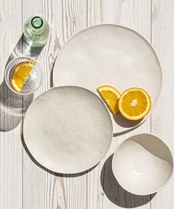 TarHong FREEFORM PBA WHEAT CREAM DINNERWARE - MICROWAVE SAFE!