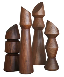 CDMX Design MEDIO TOTEM WOOD OBJECTS SET OF 4