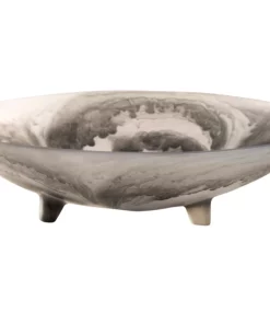 CDMX Design BOWLS & CENTERPIECES ALTA FOOTED CENTERPIECE RESIN BOWL