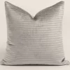 Decor Fifty-Five CHANNELS PILLOW PLATINUM 22 X22