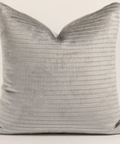 Decor Fifty-Five CHANNELS PILLOW PLATINUM 22 X22