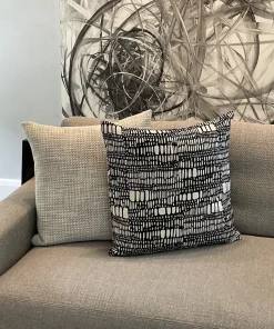 D.V. KAP Home / Canaan Company PILLOWS TESOTTA PILLOW BLACK 22 X 22