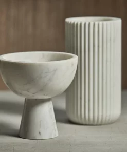 Zodax THE HOME HUNTER MARBLE FOOTED BOWL