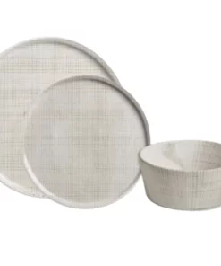 Merritt CAMBRIA LINEN MELAMINE DINNERWARE BEIGE