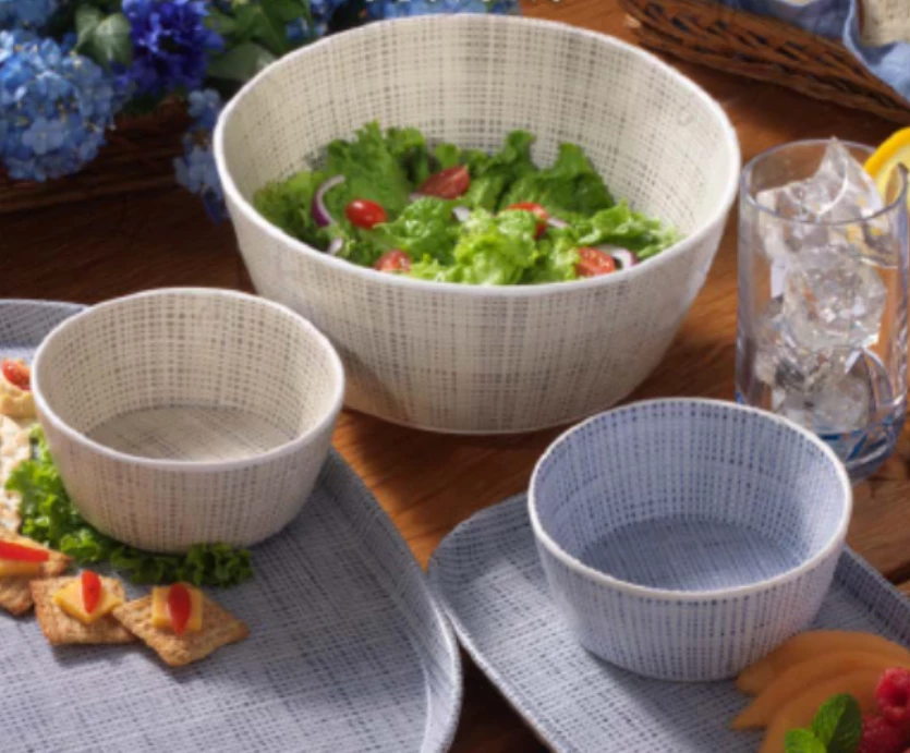 Merritt CAMBRIA LINEN MELAMINE DINNERWARE BEIGE