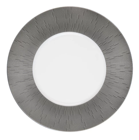 Haviland /Daum USA Inc. ANTHRACITE GREY INFINI CHARGER 11.5" PLATE