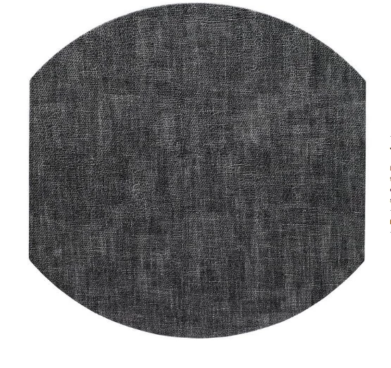 Bodrum LUSTER ELIPTIC PLACEMAT SMOKE SET OF 4 THE TABLE