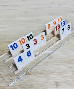 Luxe Dominoes RUMMY ACRYLIC GAME SET | EXOTIC BLACK WOOD GAMES & GADGETS