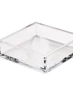 Caspari WINE & BAR ACRYLIC COCKTAIL NAPKIN HOLDER | CLEAR