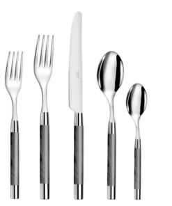 Capdeco/BIA Cordon Bleu CONTY 5-PIECE FLATWARE SET | GREY