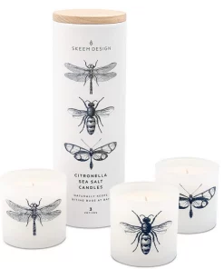 SKEEM DESIGN CITRONELLA SEA SALT VOTIVE SET