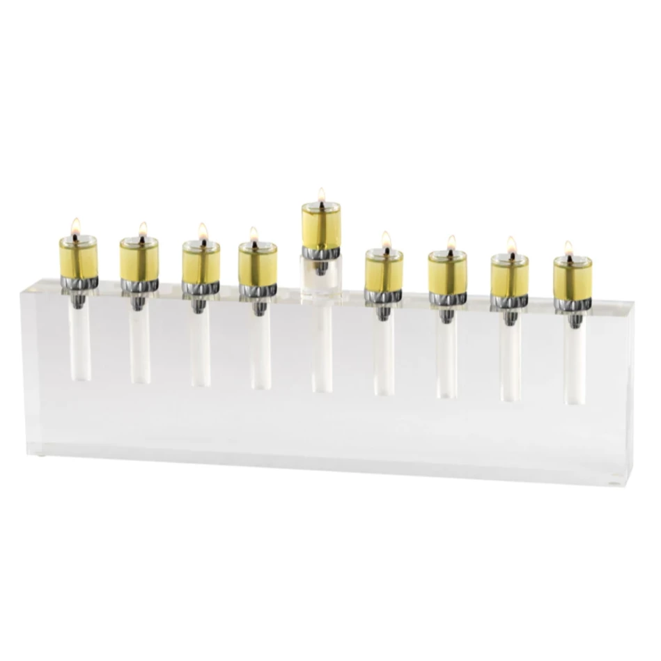 Jamie Young Company MODERN MENORAH ACYRLIC WHITE THE HOME