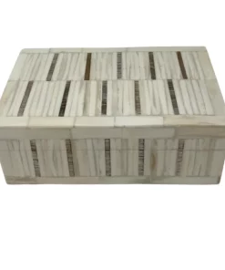 Bojay SHELLEY ETCHED BONE BOX IVORY