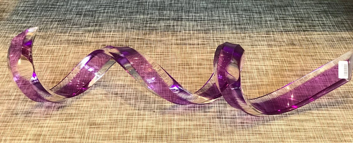 Muniz LUCITE RIBBON SCULPTURE | VARIOUS COLORS