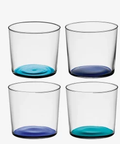 LSA International CORO TUMBLERS SET OF 4 | LAGOON ASSORTMENT