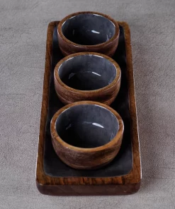 Zodax SERVING SEDONA CONDIMENT SET & TRAY