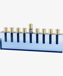 Apeloig Collection ACRYLIC MENORAH | NAVY