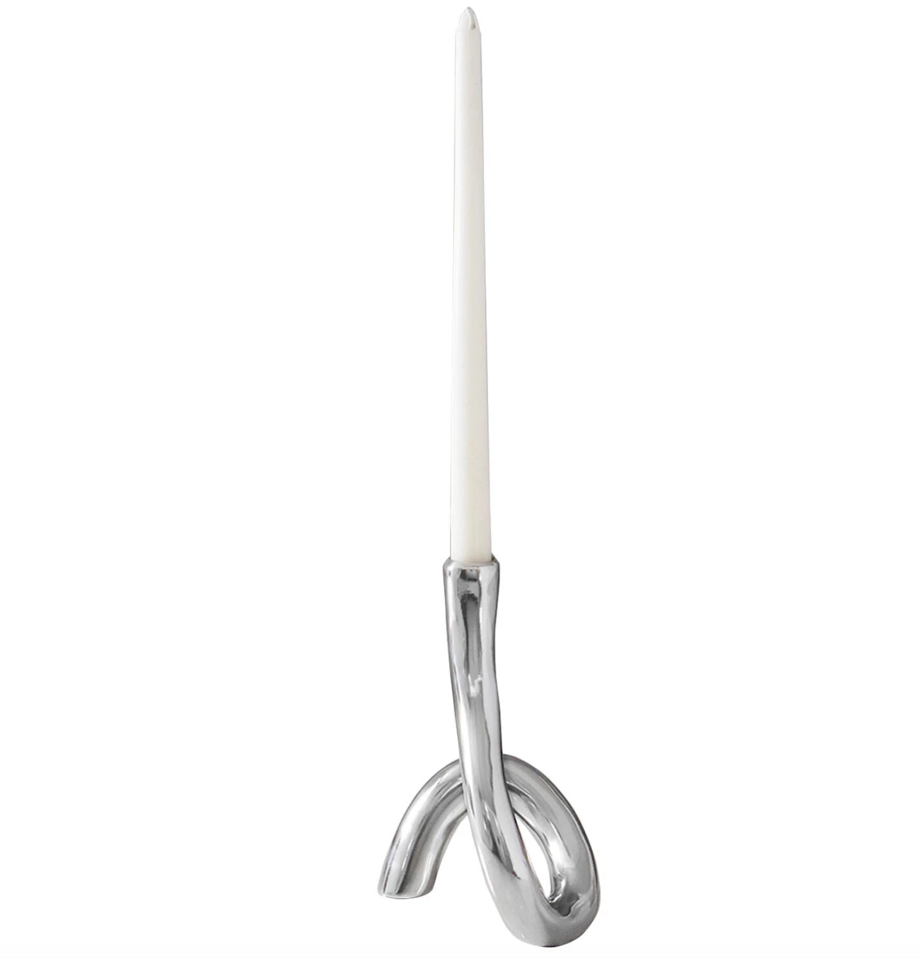 Beatriz Ball SERPENTE CANDLESTICK | SILVER | 11"