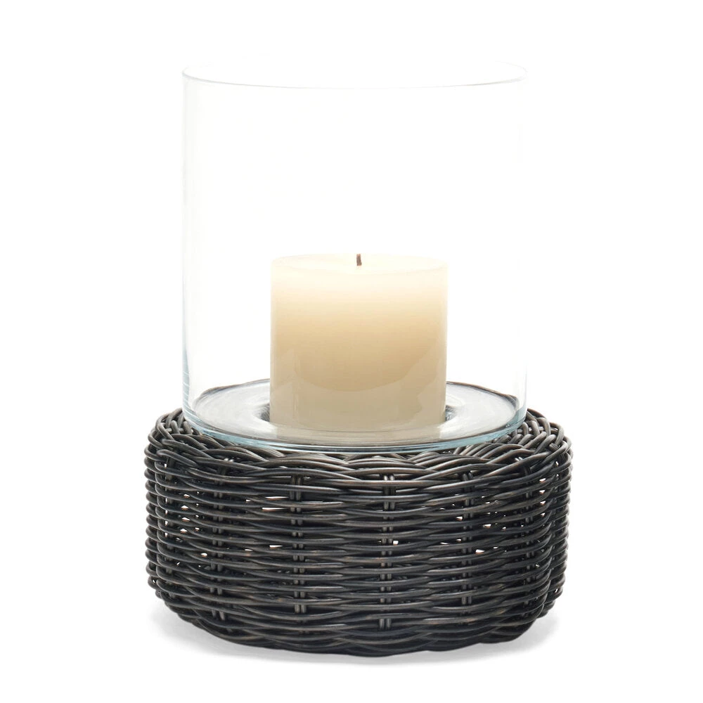 Pigeon And Poodle CANDLELIGHT AMITY RATTAN HURRICANES GREY