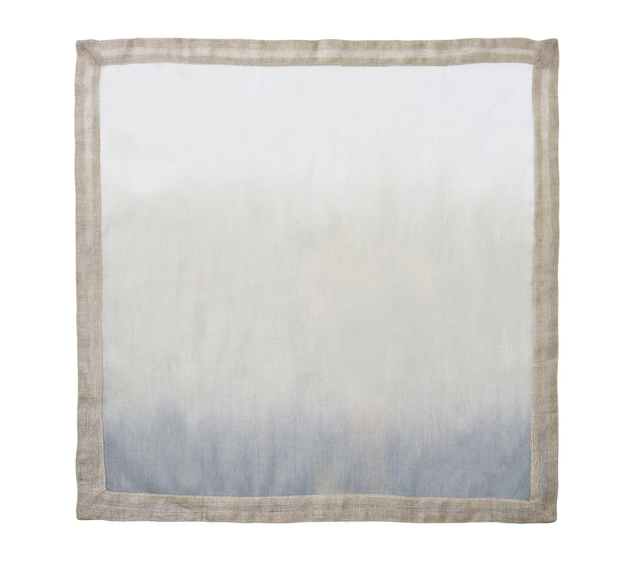 Kim Seybert DIP DYE NAPKIN GREY & SILVER THE TABLE