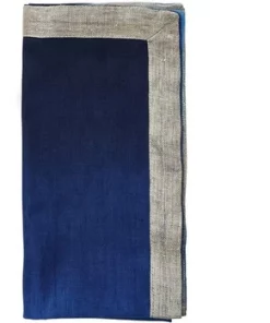 Kim Seybert DIP DYE NAPKIN NAVY BLUE