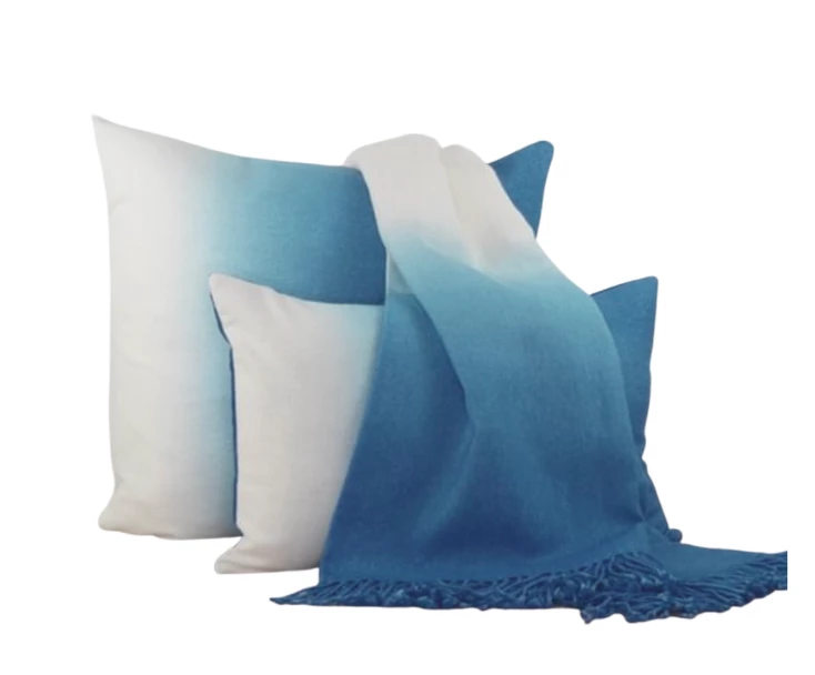 Johanna Howard DIP DYED PILLOWS PEACOCK