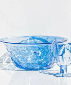 TarHong THE SUMMER SHOP BLUE SWIRL SERVING BOWL
