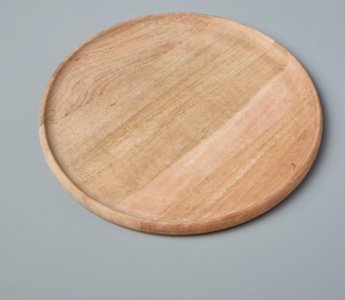 Be Home MANGO WOOD ROUND PLATTER NATURAL SERVING