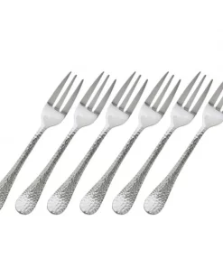 Godinger (GOD) HAMMERED CAKE FORK SET SERVING
