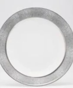 Philippe Deshoulieres BIA THE TABLE MAKASSAR GRAY & PLATINUM | ROYAL LIMOGES