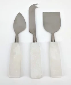Zodax ALABASTER CHEESE KNIVES | SET OF 3 SERVING
