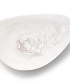 Two's Company ORGANIC MARBLE EFFECT 15" BOWL SERVING