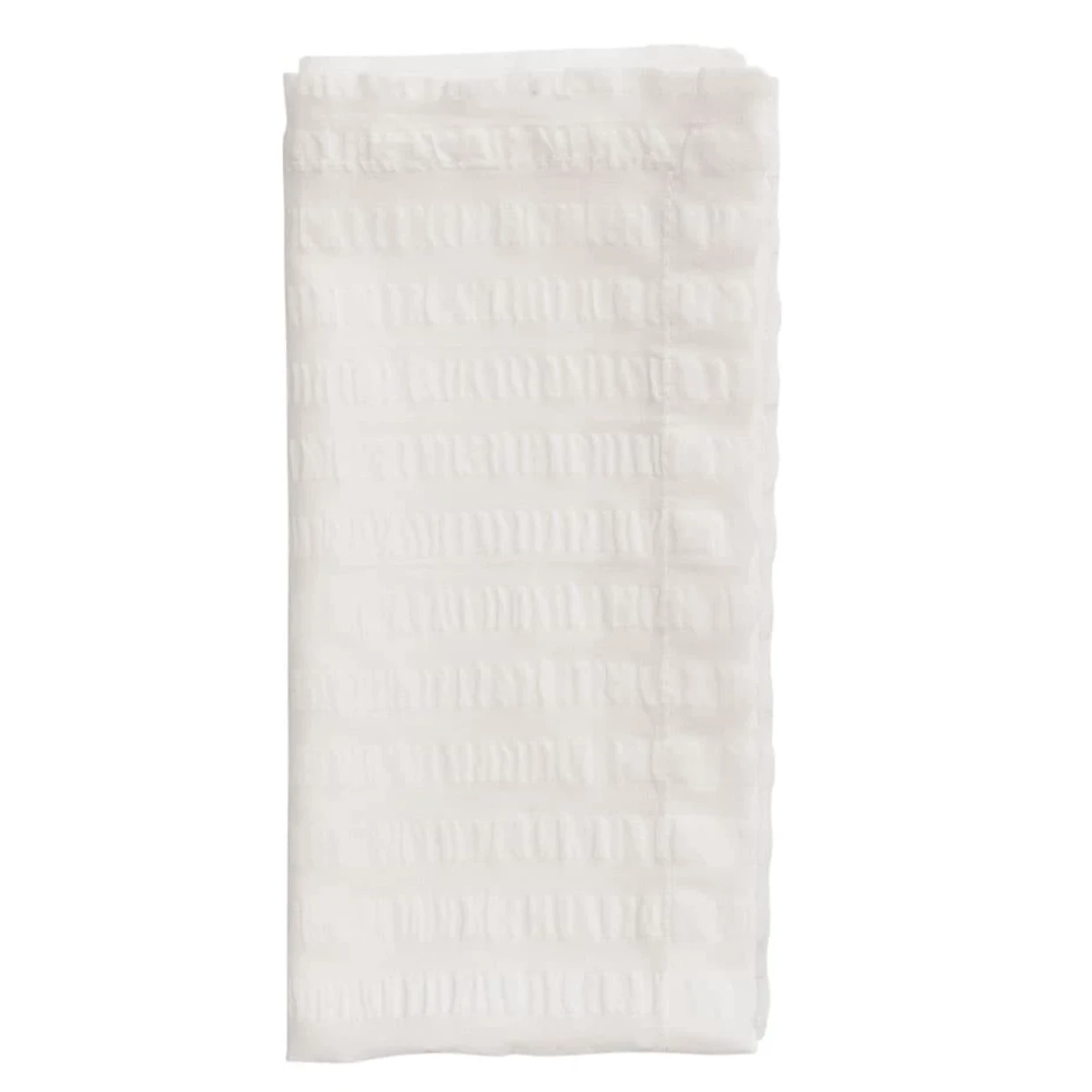 Kim Seybert SEERSUCKER NAPKIN WHITE