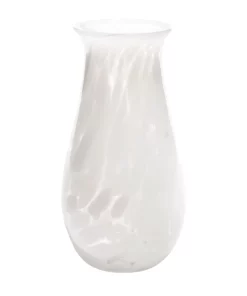 Saban Glass FLORA VASE OPAL WHITE THE HOME
