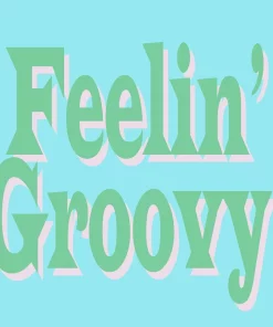 Nicolette Mayer Collection WINE & BAR FEELIN' GROOVY BLUE & GREEN PEBBLE COASTERS Groovy Blue | SET OF 4