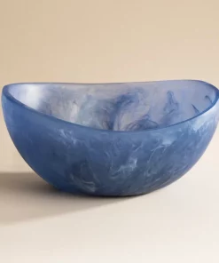 CDMX Design ALMOND RESIN BOWL AZUL