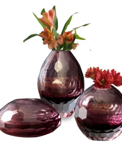 Beatriz Ball THE HOME FACETED BUD VASE | AMETHYST | ROUND
