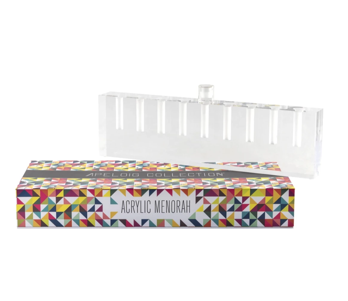 Jamie Young Company MODERN MENORAH ACYRLIC WHITE THE HOME