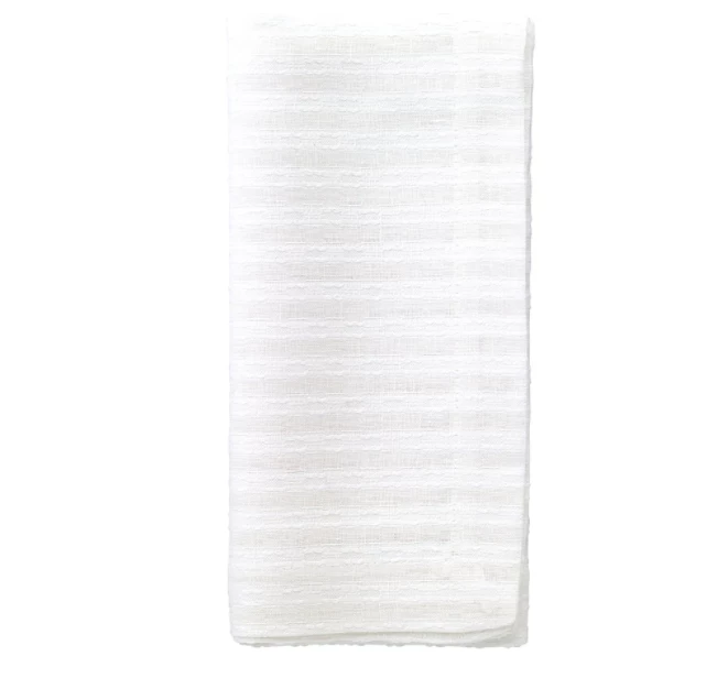 Bodrum TABLE LINENS BASKETWEAVE NAPKIN WHITE | SET OF 4