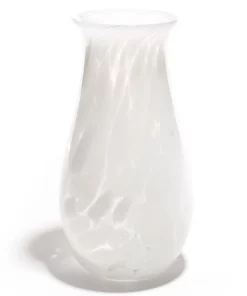 Saban Glass FLORA VASE OPAL WHITE THE HOME