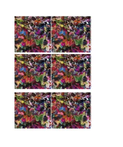 EYE CANDY BUTTERFLY NIGHTS COASTER SET WINE & BAR