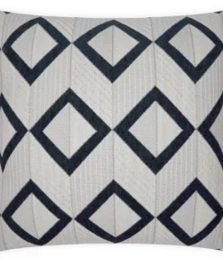 D.V. KAP Home / Canaan Company DOUBLE LINK PILLOW BLACK 22 X 22