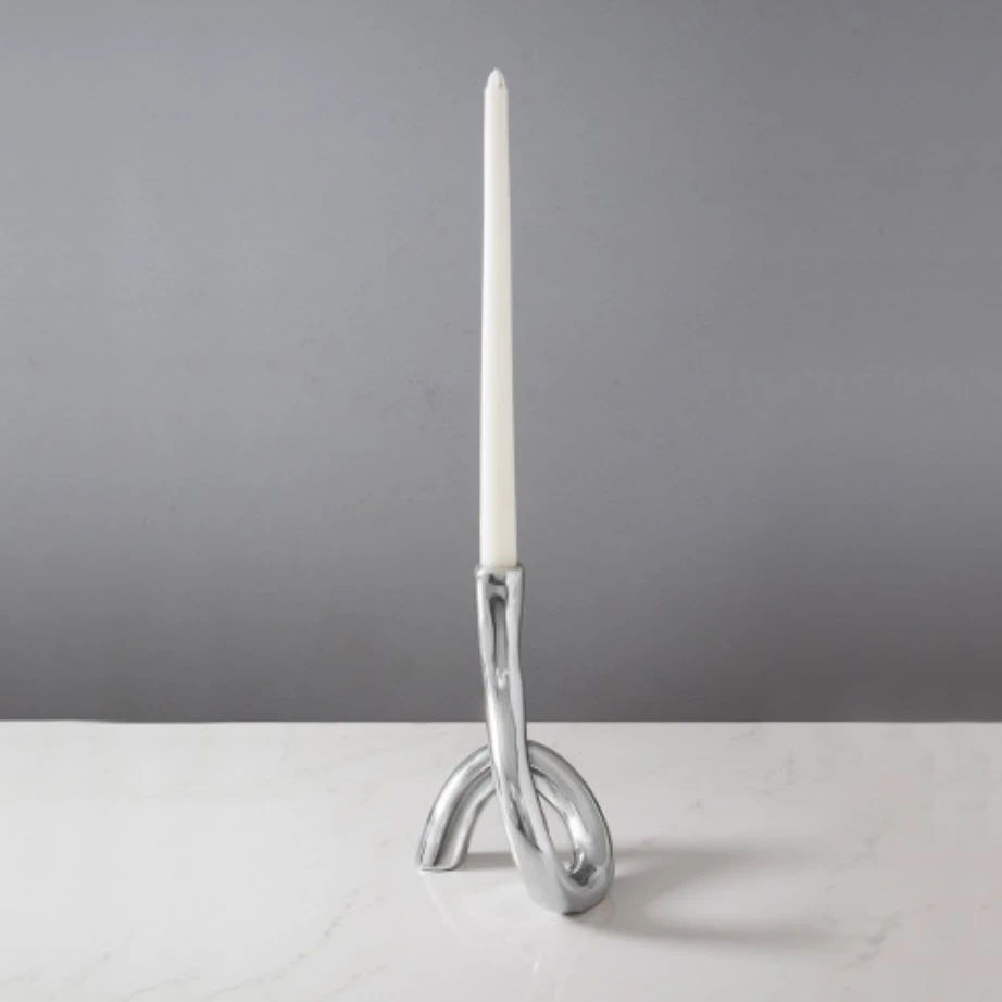 Beatriz Ball SERPENTE CANDLESTICK | SILVER | 11"