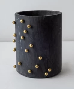 CDMX Design THE HOME CONFETTI MARBLE STUD VASES