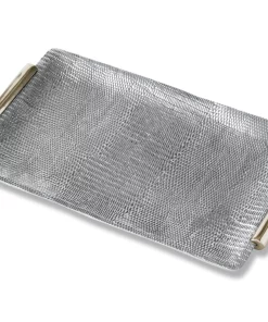 Beatriz Ball SERVING SIERRA PYTHON TRAY WITH HANDLES | MEDIUM