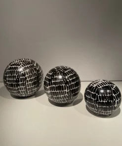 Sagebrook Home MARBLEIZED SPHERE SET THE HOME