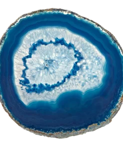 Olympus / Bartky Minerals WINE & BAR AGATE COASTER SET | BLUE