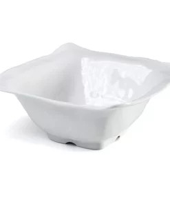 Q Squared RUFFLE MELAMINE SQUARE SERVING BOWL THE SUMMER SHOP