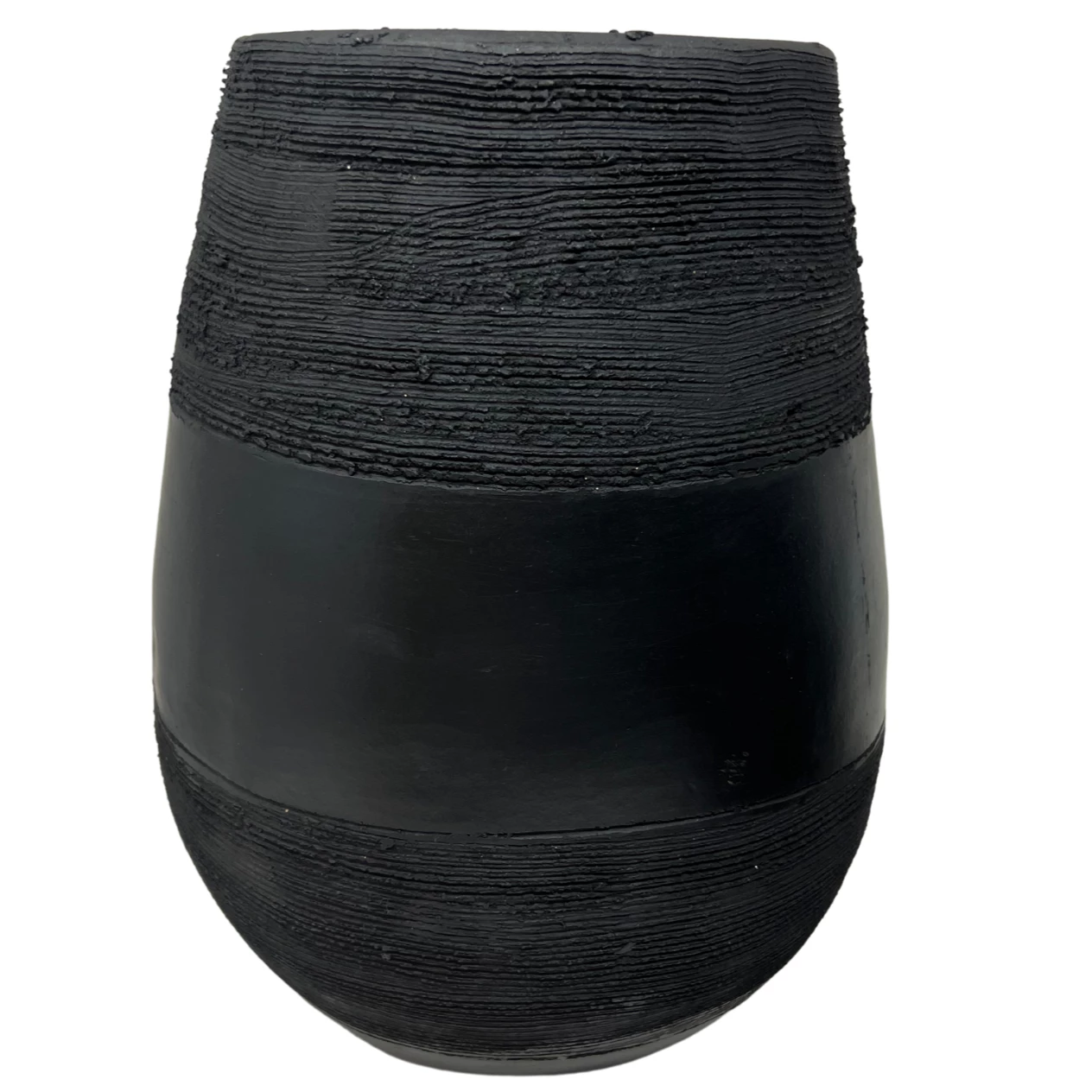 MooMoo Designs TEXTURED BLACK VASES THE HOME